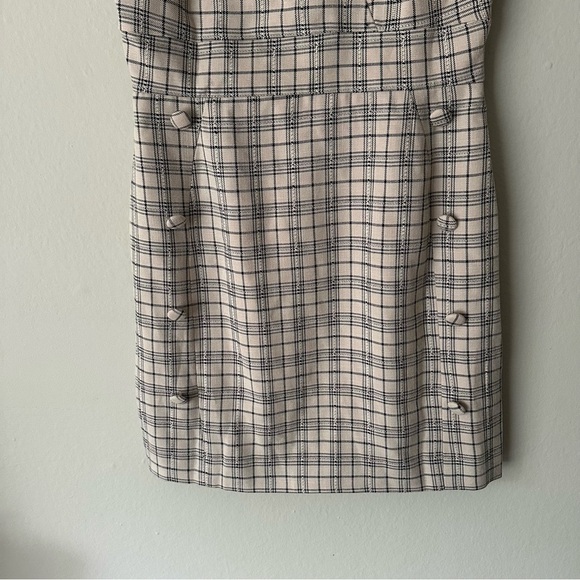 Meshki Jasmin Cross Front Plaid Mini Dress XS - Picture 5 of 11